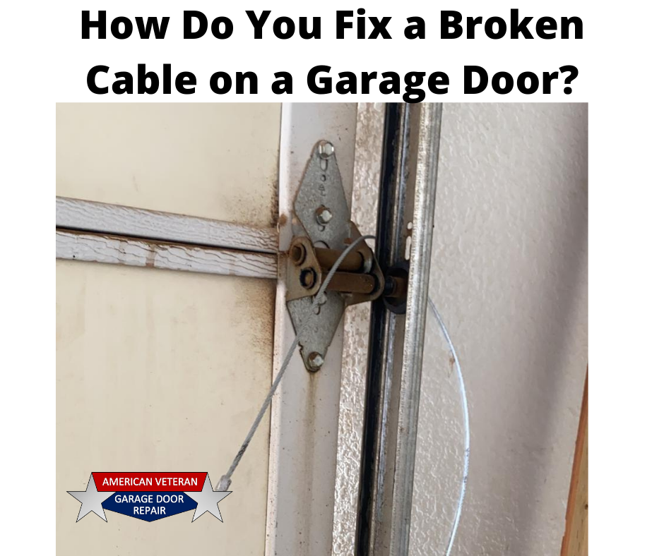 Fix A Broken Cable On Garage Door, Garage Door Cable Snapped How To Open