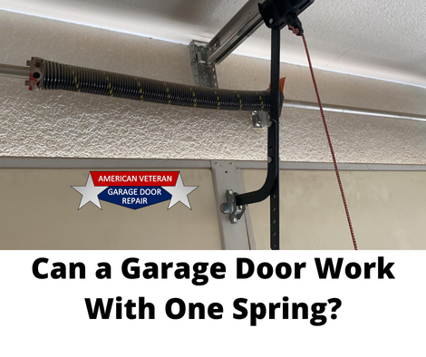 Can A Garage Door Work With One Spring, Garage Door Repair Henderson Nv