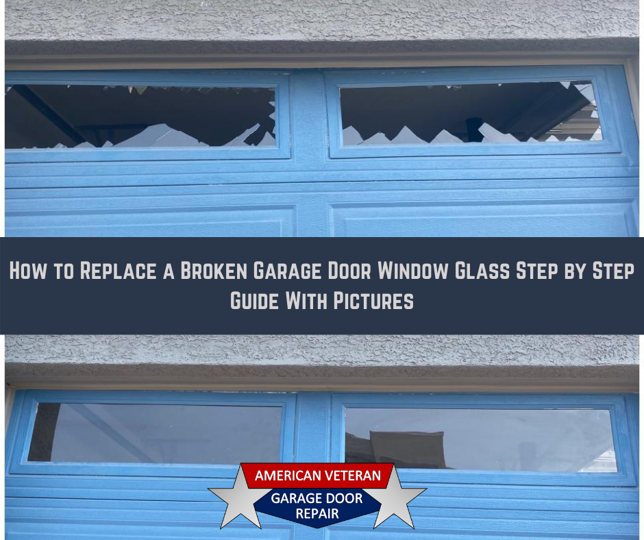 Broken Garage Door Window Glass, How To Repair Garage Door Window Inserts