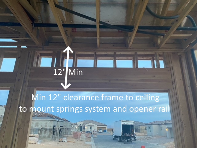 Framing A Garage Door Opening Correctly, What S The Rough Opening For A 16 Foot Garage Door