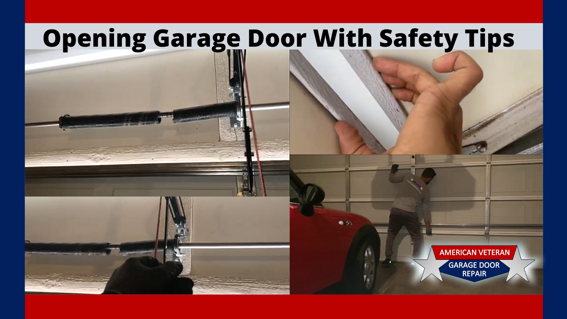 Opening Your Garage Door With Safety Tips